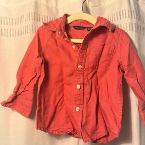 Janie & Jack Linen Toddler Button-Up Shirt